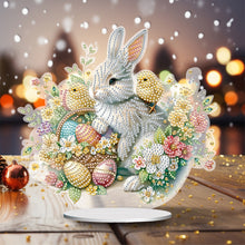 Load image into Gallery viewer, Special Shape Easter Rabbit Egg Flower Desktop Diamond Art Home Decor (LL142)