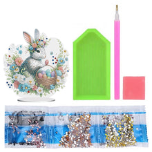 Load image into Gallery viewer, Easter Cute Rabbit Egg Special Shape 5D Diamond Painting Tabletop Kit (LL143)