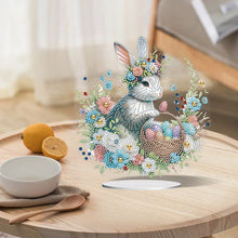 Load image into Gallery viewer, Easter Cute Rabbit Egg Special Shape 5D Diamond Painting Tabletop Kit (LL143)