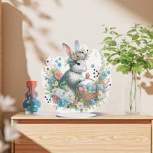 Load image into Gallery viewer, Easter Cute Rabbit Egg Special Shape 5D Diamond Painting Tabletop Kit (LL143)