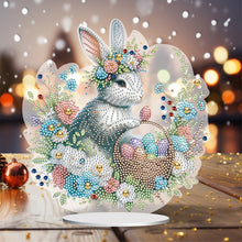 Load image into Gallery viewer, Easter Cute Rabbit Egg Special Shape 5D Diamond Painting Tabletop Kit (LL143)