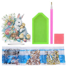 Load image into Gallery viewer, Easter Cute Rabbit Egg Special Shape 5D Diamond Painting Tabletop Kit (LL144)