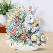 Load image into Gallery viewer, Easter Cute Rabbit Egg Special Shape 5D Diamond Painting Tabletop Kit (LL144)