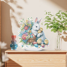 Load image into Gallery viewer, Easter Cute Rabbit Egg Special Shape 5D Diamond Painting Tabletop Kit (LL144)