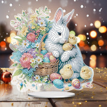 Load image into Gallery viewer, Easter Cute Rabbit Egg Special Shape 5D Diamond Painting Tabletop Kit (LL144)