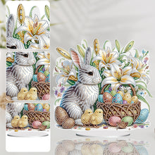 Load image into Gallery viewer, Easter Cute Rabbit Egg Special Shape 5D Diamond Painting Tabletop Kit (LL145)
