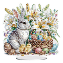 Load image into Gallery viewer, Easter Cute Rabbit Egg Special Shape 5D Diamond Painting Tabletop Kit (LL145)