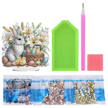 Load image into Gallery viewer, Easter Cute Rabbit Egg Special Shape 5D Diamond Painting Tabletop Kit (LL145)