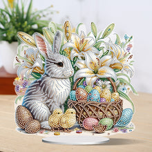 Load image into Gallery viewer, Easter Cute Rabbit Egg Special Shape 5D Diamond Painting Tabletop Kit (LL145)