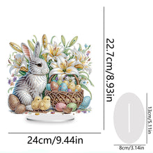 Load image into Gallery viewer, Easter Cute Rabbit Egg Special Shape 5D Diamond Painting Tabletop Kit (LL145)