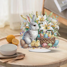 Load image into Gallery viewer, Easter Cute Rabbit Egg Special Shape 5D Diamond Painting Tabletop Kit (LL145)