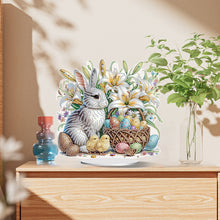 Load image into Gallery viewer, Easter Cute Rabbit Egg Special Shape 5D Diamond Painting Tabletop Kit (LL145)