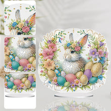 Load image into Gallery viewer, Easter Cute Rabbit Egg Special Shape 5D Diamond Painting Tabletop Kit (LL146)