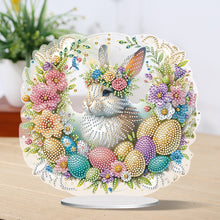 Load image into Gallery viewer, Easter Cute Rabbit Egg Special Shape 5D Diamond Painting Tabletop Kit (LL146)