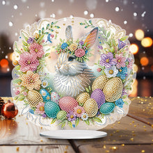 Load image into Gallery viewer, Easter Cute Rabbit Egg Special Shape 5D Diamond Painting Tabletop Kit (LL146)