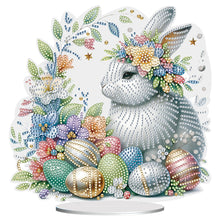 Load image into Gallery viewer, Easter Cute Rabbit Egg Special Shape 5D Diamond Painting Tabletop Kit (LL147)