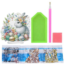 Load image into Gallery viewer, Easter Cute Rabbit Egg Special Shape 5D Diamond Painting Tabletop Kit (LL147)