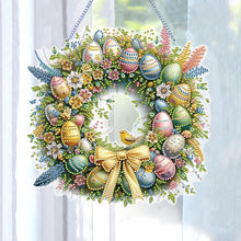 Load image into Gallery viewer, Single Sided Easter Wreath Cute Diamond Art Hanging Pendant Wall Decor (Bird)