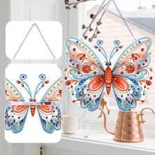 Load image into Gallery viewer, Single Sided Beauty Butterfly Diamond Art Hanging Pendant Home Decor (Red Blue)