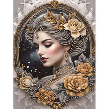 Load image into Gallery viewer, Diamond Painting - Partial Special Shaped - noble lady (30*40CM)