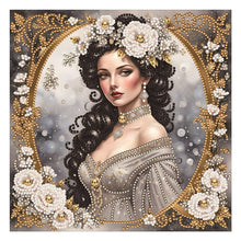 Load image into Gallery viewer, Diamond Painting - Partial Special Shaped - noble lady (30*30CM)