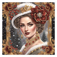 Load image into Gallery viewer, Diamond Painting - Partial Special Shaped - noble lady (30*30CM)
