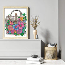 Load image into Gallery viewer, Diamond Painting - Partial Special Shaped - flower bag (30*40CM)