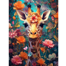 Load image into Gallery viewer, Diamond Painting - Full Round - Flowers and giraffes (30*40CM)