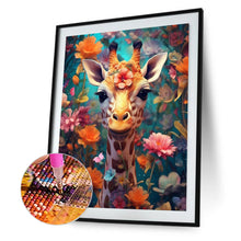 Load image into Gallery viewer, Diamond Painting - Full Round - Flowers and giraffes (30*40CM)