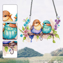 Load image into Gallery viewer, Single Sided Cute Birds 5D DIY Diamond Painting Dots Pendant for Home Wall Decor