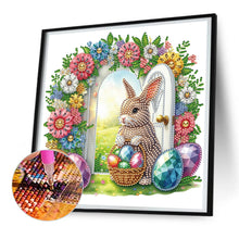 Load image into Gallery viewer, Diamond Painting - Partial Special Shaped - garden rabbit (30*30CM)