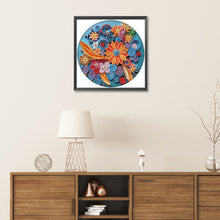 Load image into Gallery viewer, Diamond Painting - Partial Special Shaped - Blue flower quill paper painting (30*30CM)