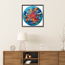 Load image into Gallery viewer, Diamond Painting - Partial Special Shaped - Blue flower quill paper painting (30*30CM)