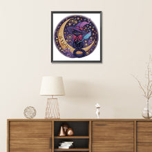 Load image into Gallery viewer, Diamond Painting - Partial Special Shaped - Personalized black cat (30*30CM)