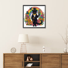 Load image into Gallery viewer, Diamond Painting - Partial Special Shaped - Personalized black cat (30*30CM)