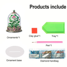 Load image into Gallery viewer, Special Shape Single-Side Rose Crystal Box Desktop Diamond Painting Home Craft