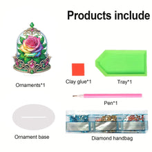 Load image into Gallery viewer, Special Shape Single-Side Rose Crystal Box Desktop Diamond Painting Home Craft