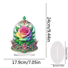 Load image into Gallery viewer, Special Shape Single-Side Rose Crystal Box Desktop Diamond Painting Home Craft