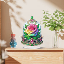 Load image into Gallery viewer, Special Shape Single-Side Rose Crystal Box Desktop Diamond Painting Home Craft
