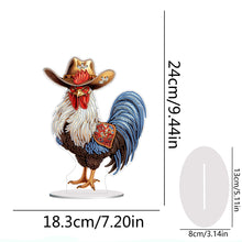 Load image into Gallery viewer, Handmade Rooster Acrylic Special Shape Desktop Diamond Painting Art Office Decor