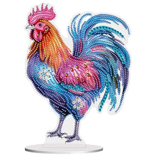 Load image into Gallery viewer, Handmade Rooster Acrylic Special Shape Desktop Diamond Painting Art Office Decor