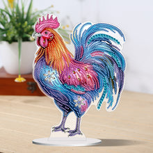 Load image into Gallery viewer, Handmade Rooster Acrylic Special Shape Desktop Diamond Painting Art Office Decor