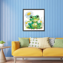 Load image into Gallery viewer, Diamond Painting - Partial Special Shaped - pond frog (30*30CM)
