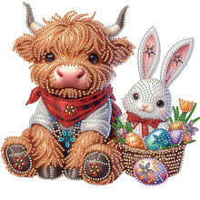 Load image into Gallery viewer, Diamond Painting - Partial Special Shaped - highland yak (30*30CM)