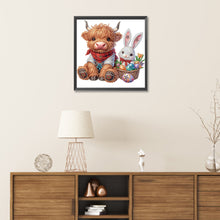 Load image into Gallery viewer, Diamond Painting - Partial Special Shaped - highland yak (30*30CM)