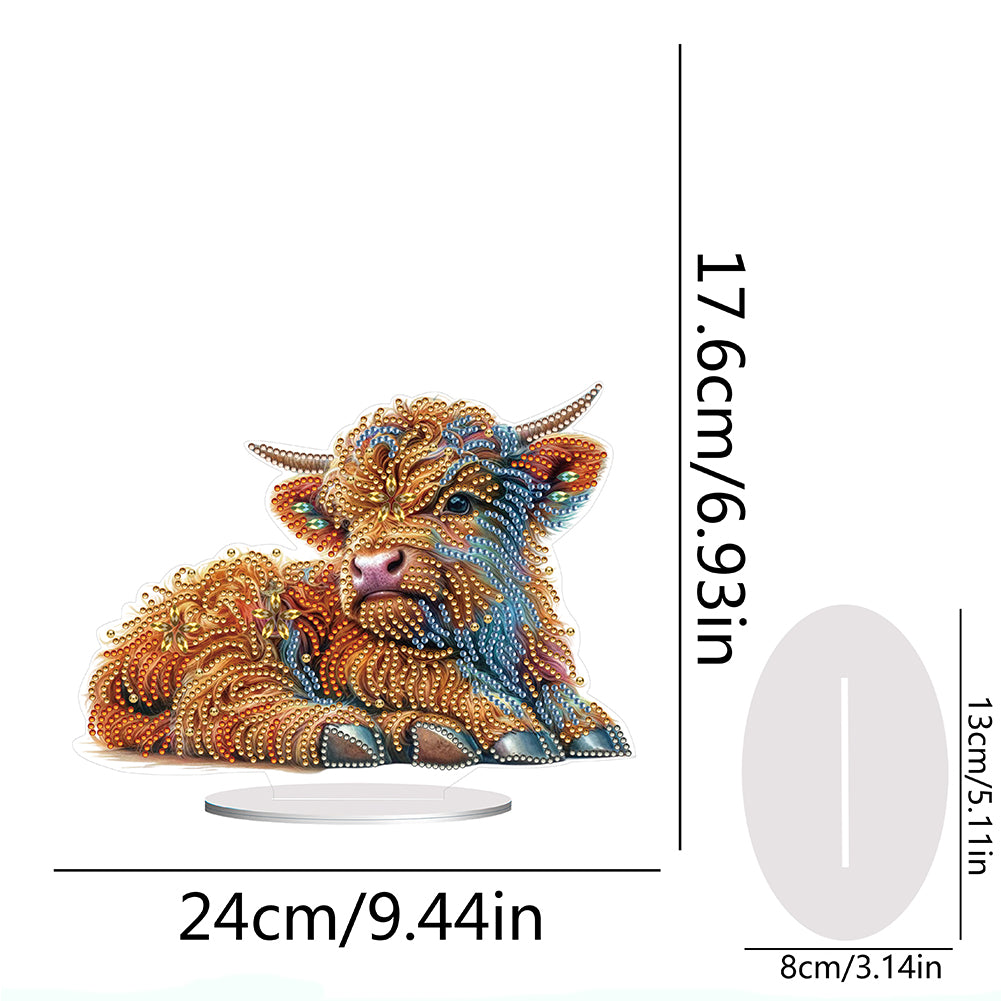 Special Shaped Yak Desktop Diamond Painting for Beginner Adults for Home Decor