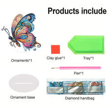 Load image into Gallery viewer, Special Shape Flower Butterfly Desktop Diamond Painting Art Office Home Decor