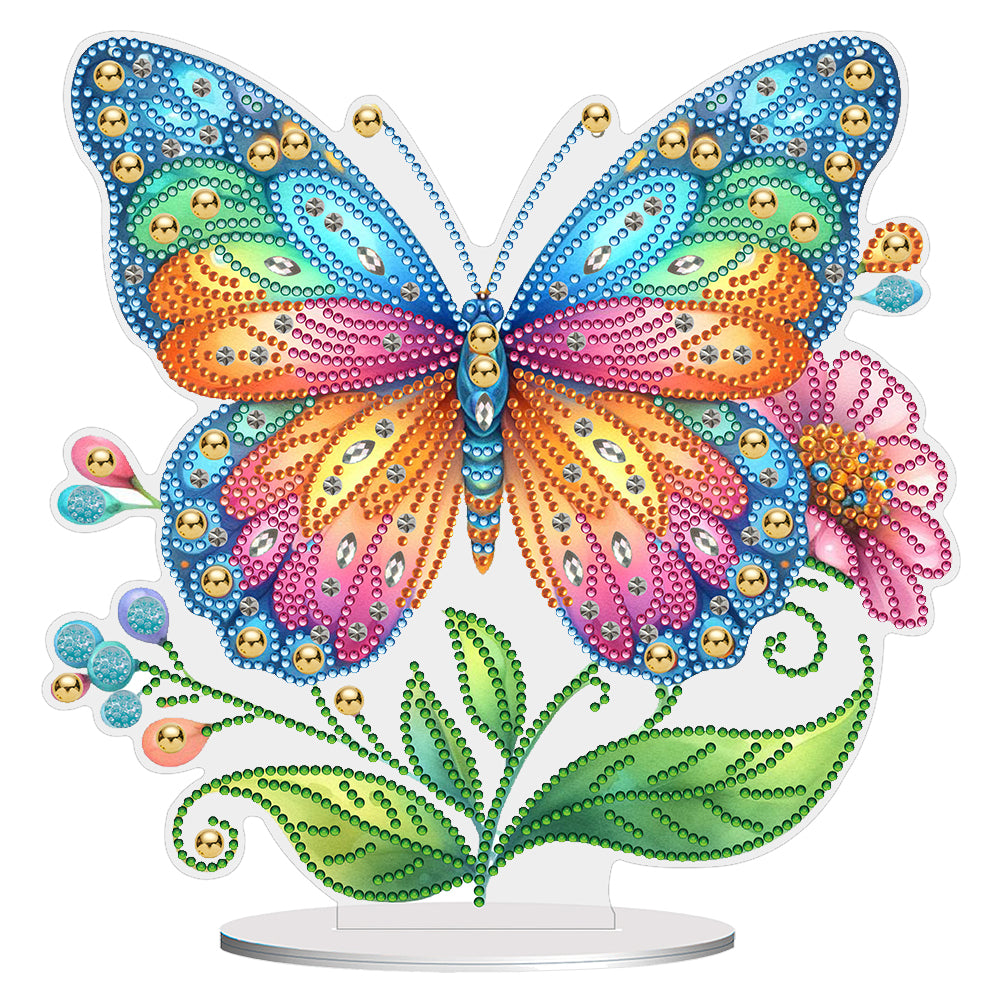 Special Shape Flower Butterfly Desktop Diamond Painting Art Office Home Decor