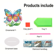 Load image into Gallery viewer, Special Shape Flower Butterfly Desktop Diamond Painting Art Office Home Decor