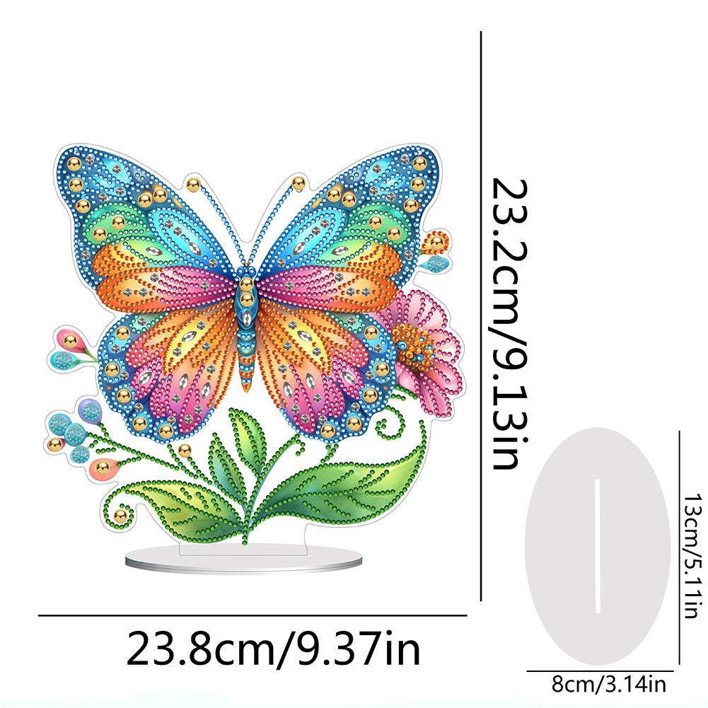 Special Shape Flower Butterfly Desktop Diamond Painting Art Office Home Decor